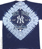 MLB New York Yankees Infield Tie-Dye Tee 003